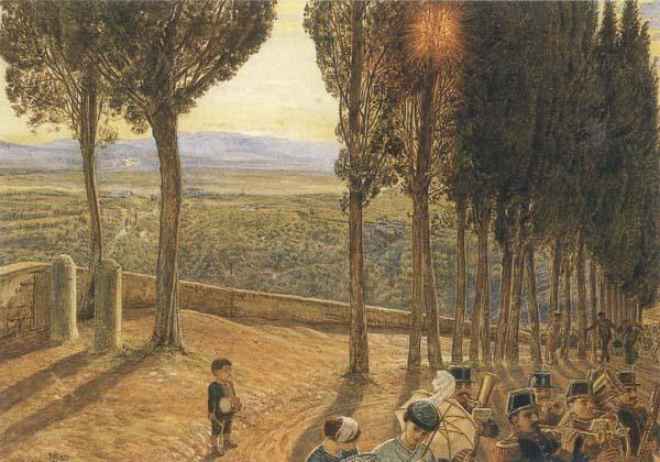 William Holman Hunt Festa at Fiesole oil painting image